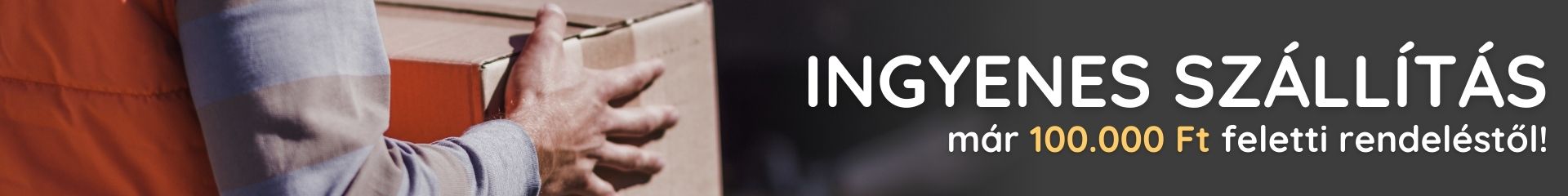 Ingyenes szállítás 100.000 Ft rendelés felett