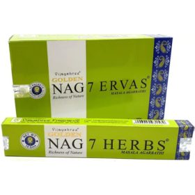 Golden Nag 7 Herbs-7 Gyógynövény Masala Füstölő