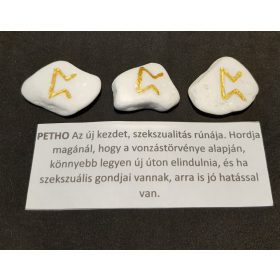 PETHO-Rúna talizmán-görög márvány
