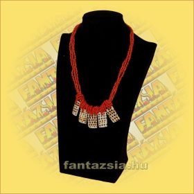 Gyöngylánc bordó, kagylódísszel