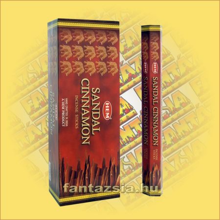 HEM Szantál Fahéj illatú indiai füstölő /HEM Sandal Cinnamon/