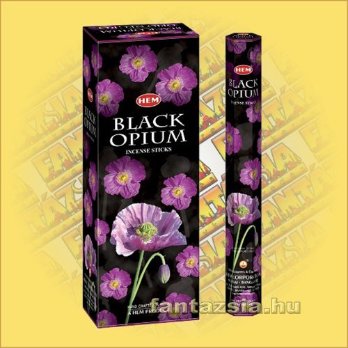HEM Fekete Ópium illatú indiai füstölő /HEM Black Opium/