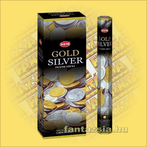 HEM Arany és Ezüst indiai füstölő /HEM Gold and Silver/