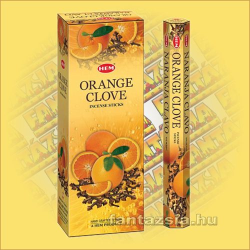 HEM Narancs Szegfűszeg illatú indiai füstölő /HEM Orange Clove/