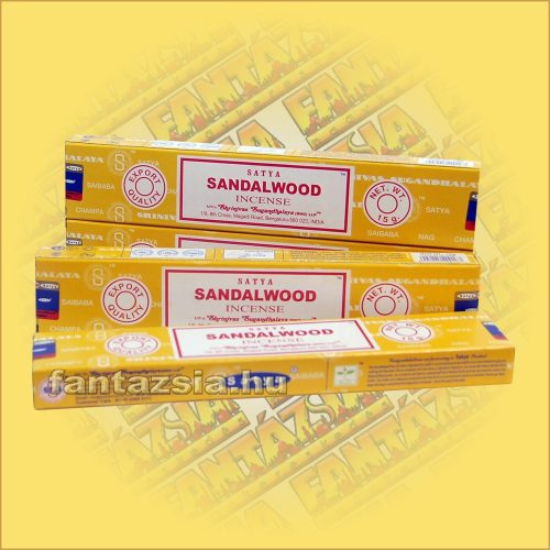 Sandalwood-Szantálfa-Satya Masala Füstölő 