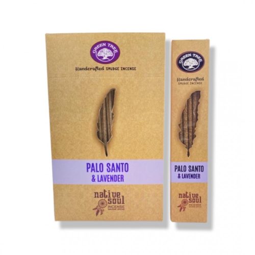 Palo Santo & Lavender/Levendula  Green Tree Smudge Füstölőpálca