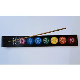 Füstölőtartó léc (Füstölőtartó papucs) Fekete Mandala