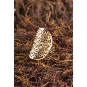 Életvirága Gyűrű Sárgaréz