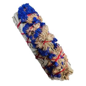 Nyugalom- Fehér Zsálya köteg virágszirmokkal