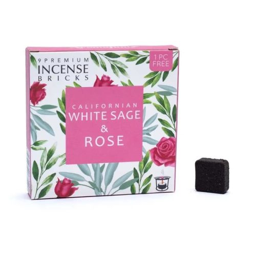 Aromafume-White Sage & Rose-Fehér Zsálya és Rózsa  füstölőkocka
