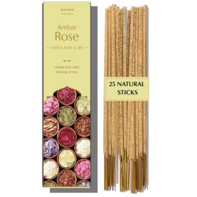   Aromafume - Amber & Rose Borostyán és Rózsa Füstölő 25 szál