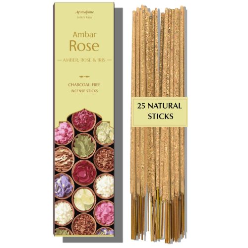 Aromafume - Amber & Rose Borostyán és Rózsa Füstölő 25 szál