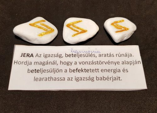 JERA-Rúna talizmán-görög márvány