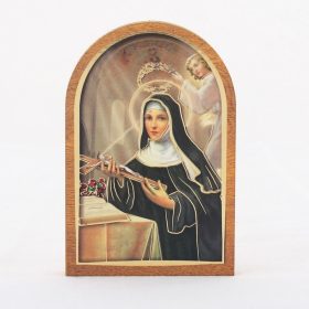 Szent Rita Faplakett