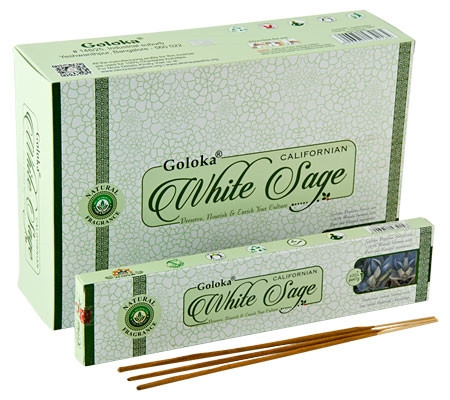 Goloka Natural Californian White Sage-Fehér Zsálya Masala Füstölő