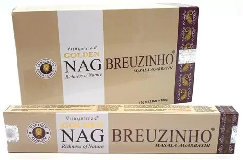 Golden Nag Breuzinho-Benzoin Masala Füstölő