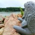 Gaia-Földanya Szobor-Szürke