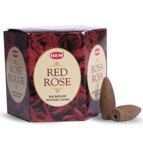   Hem Backflow-Red Rose-Vörös Rózsa Kúpfüstölő (folyékony füst)