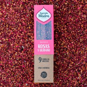   Sagrada Madre-Rózsa és Tömjén   9 szál  Füstölőpálca