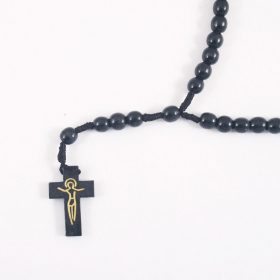 Rózsafüzér-Zsinóros-fa golyós-fekete