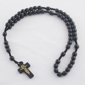 Rózsafüzér-Zsinóros-fa golyós-fekete