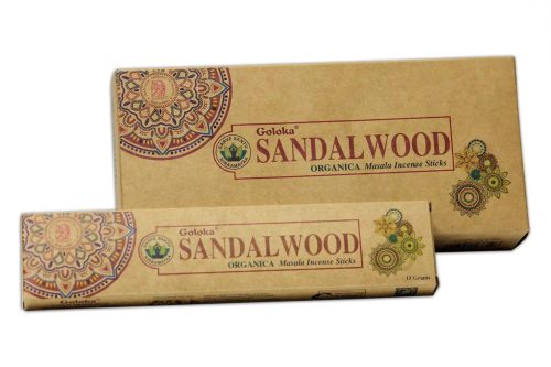 Goloka Sandalwood-Szantálfa-Organikus sorozat  Masala Füstölő