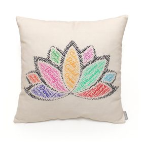 Díszpárna – Lótusz Magyar Pozitív Üzenetekkel